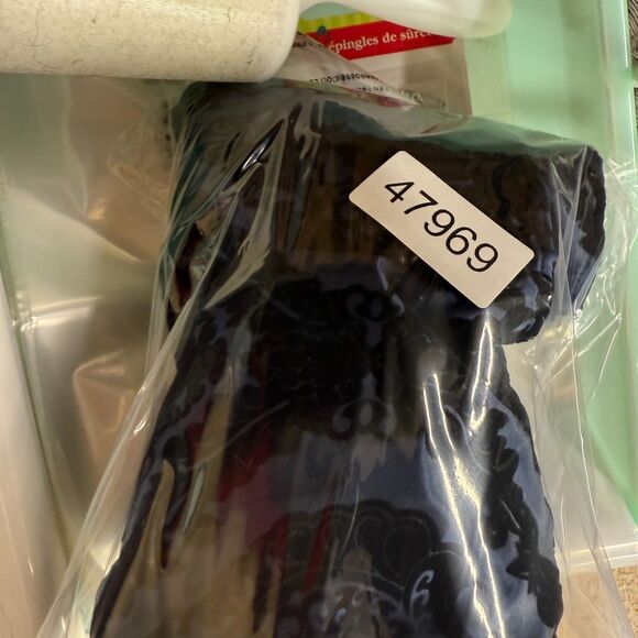 INC International Concepts Shirt XL Blue Geometric Button Up Long Sleeve - Picture 7 of 7